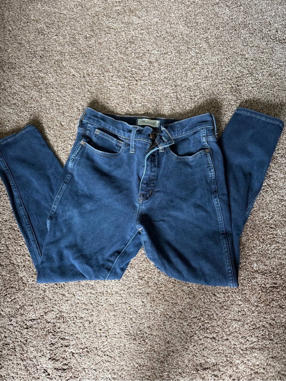 Madewell Roadtripper Jeggings Women's High-Rise Dark Blue Jeans